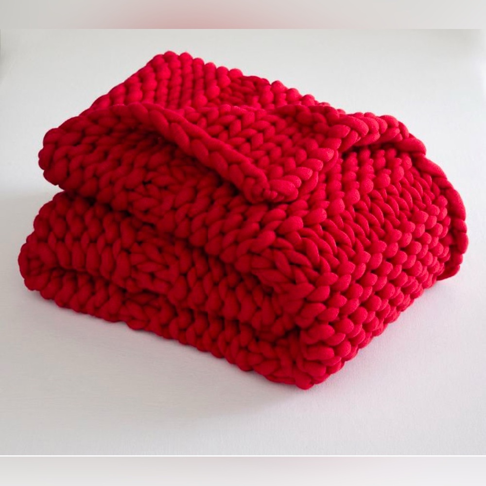 New Pottery Barn Super Chunky Knit Throw Blanket